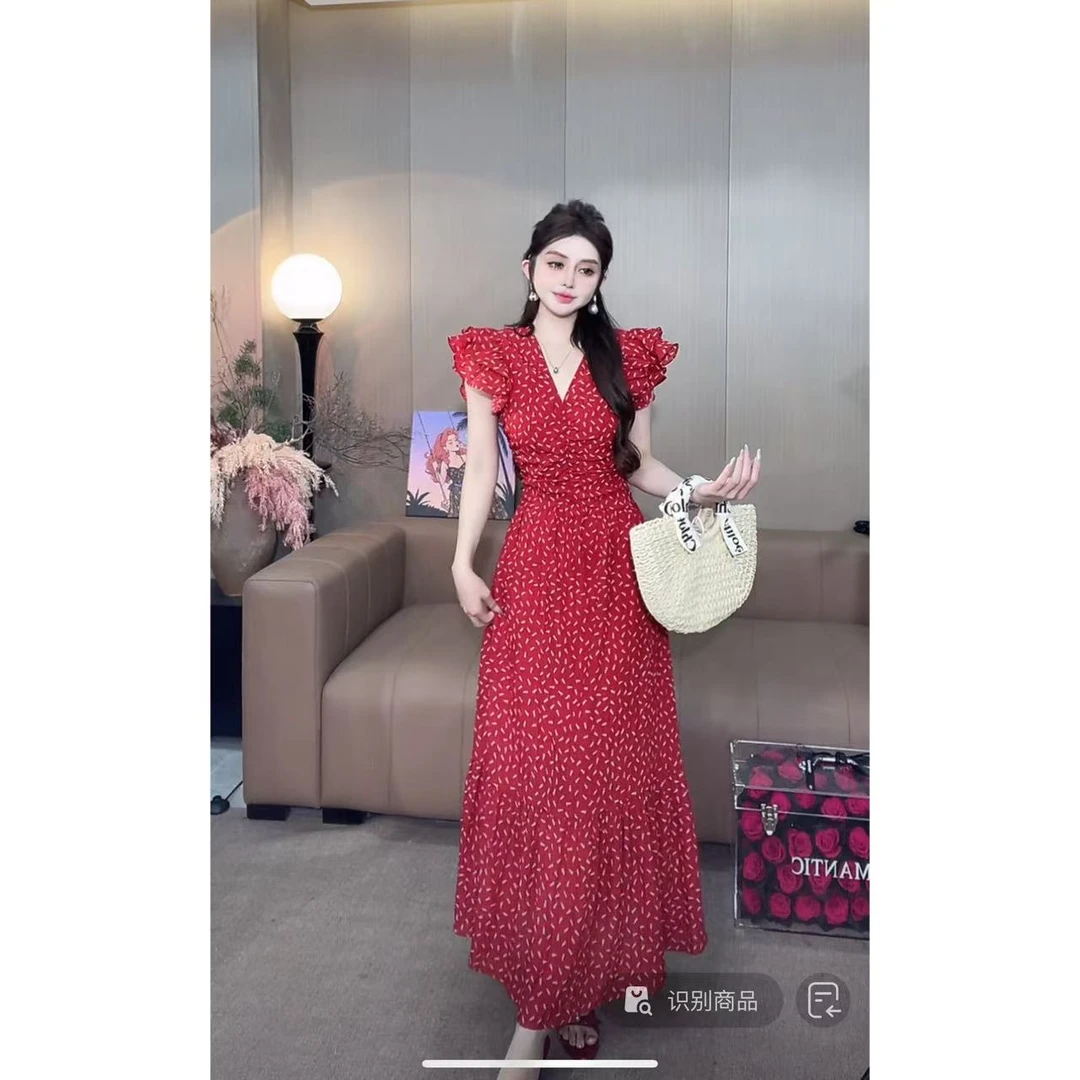 DACPAN- “小麦”小飞袖连衣裙 2025/盼·25042351