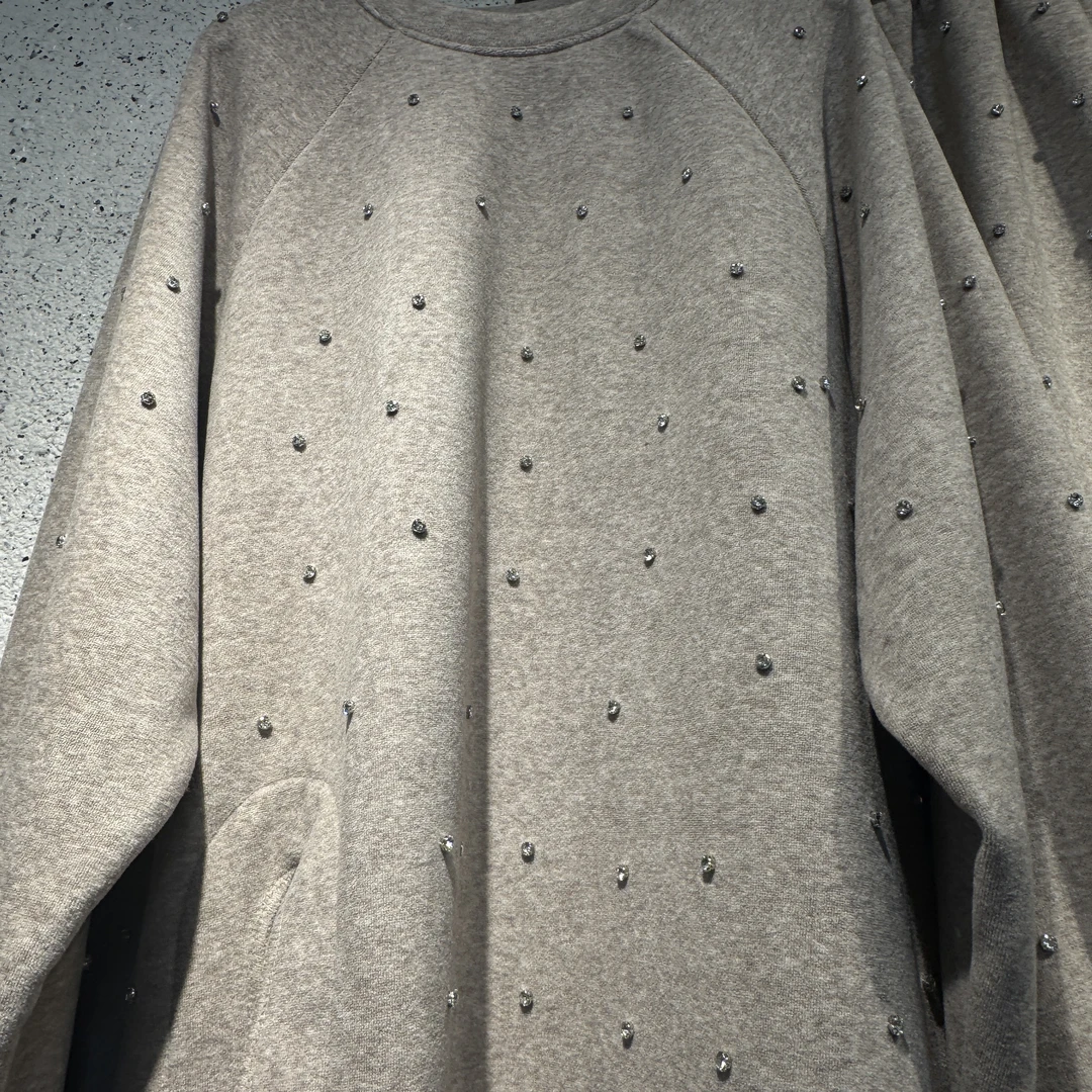 秋季时尚手工针织钻休闲裙子两件套