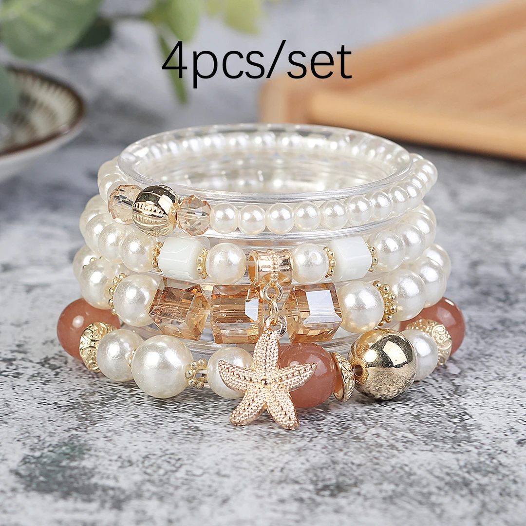 钛钢琉璃手链 波西米亚手链复古民族风海星生命树吊坠时尚简洁文