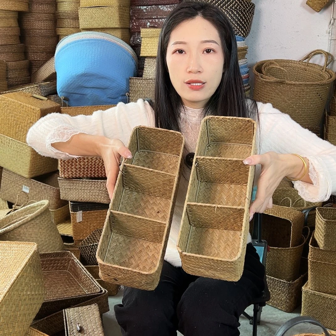 草编草编包/草编收纳盒微瑕疵