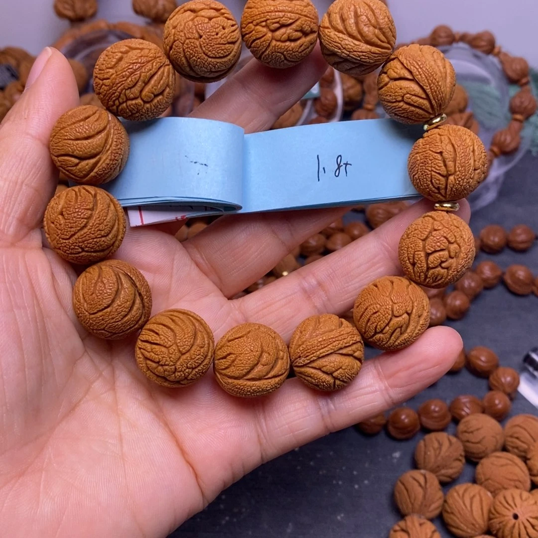 秦岭龙纹桃核14颗