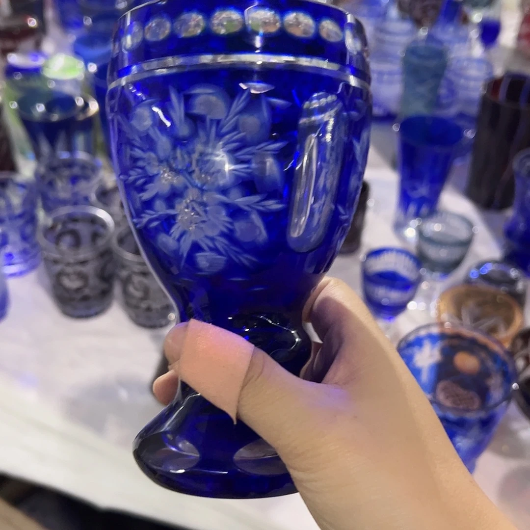 平底款水晶玻璃微瑕一个