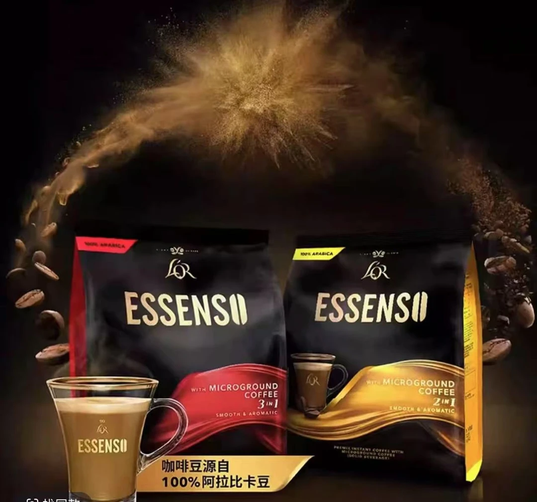 原装进口咖啡ESSENSO艾昇斯LOR研磨速溶咖啡韩国三合一固体饮料