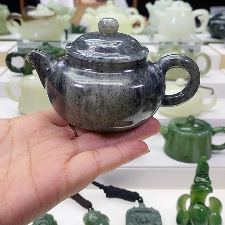 未镶嵌和田玉挂件茶壶