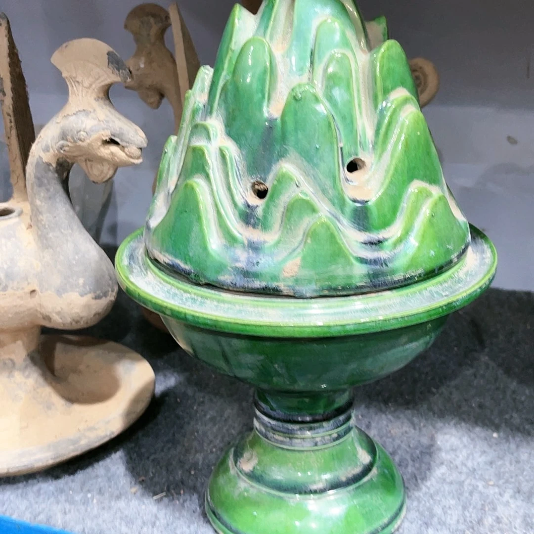 瓦当摆件摆件茶桌茶台陶瓷前*