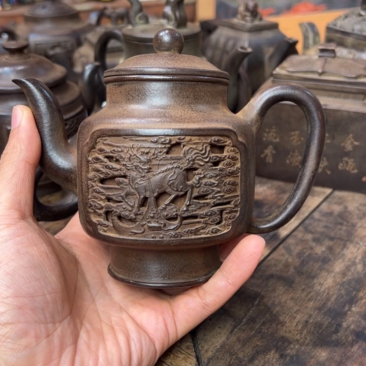 草***虹壶紫砂紫砂壶作品