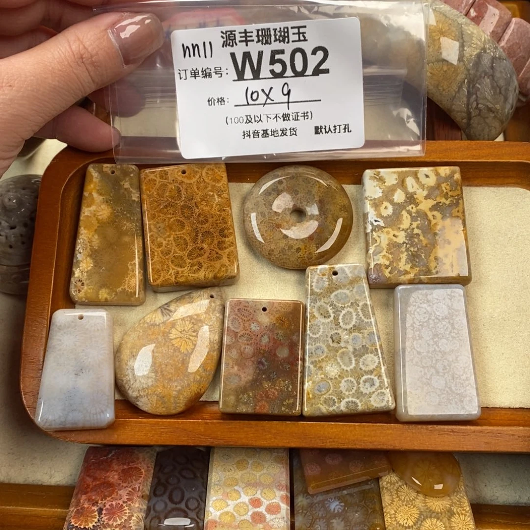 硅化玉颈饰未镶嵌n***1