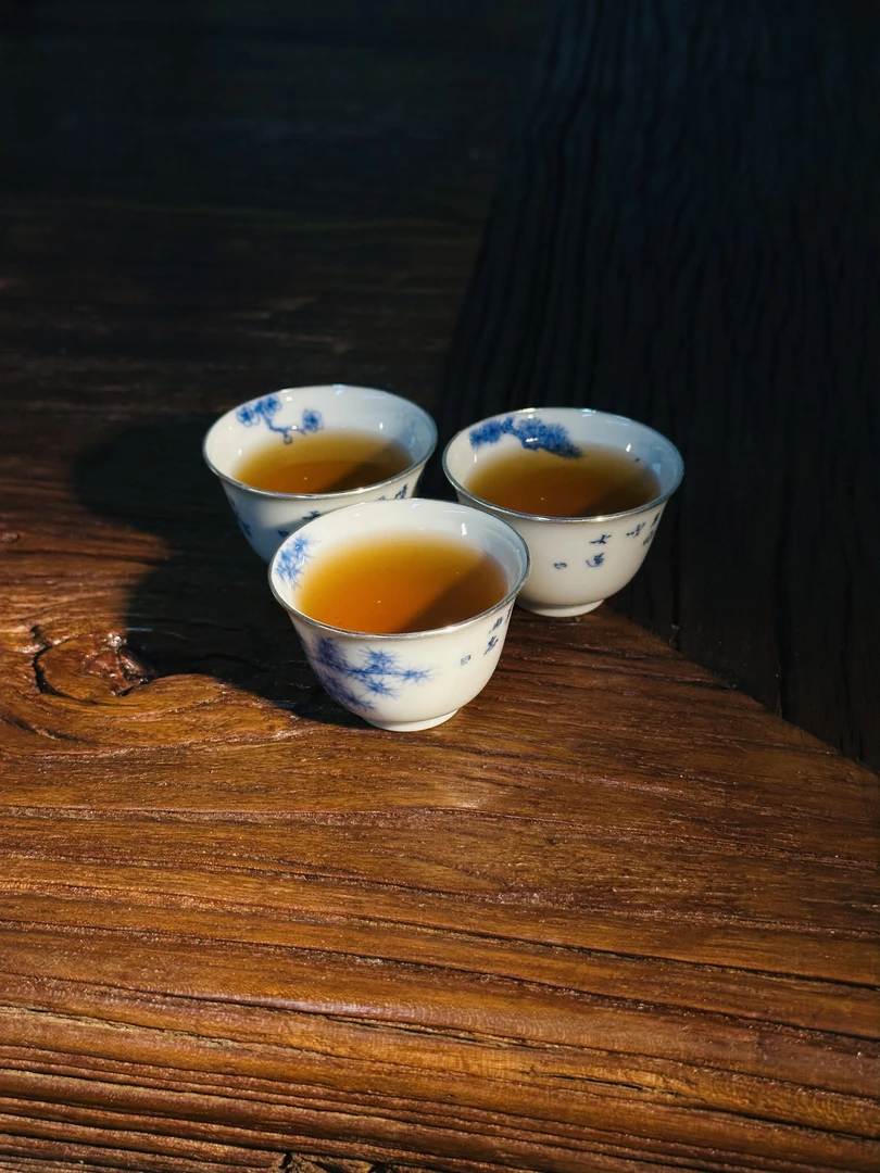 包银口岁寒三友松竹梅客杯功夫茶杯