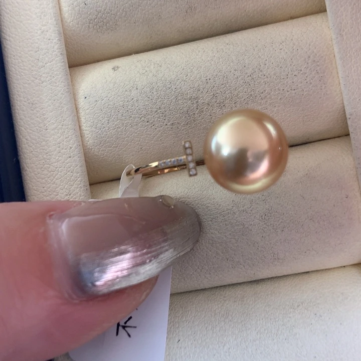 未镶嵌戒指海水珍珠