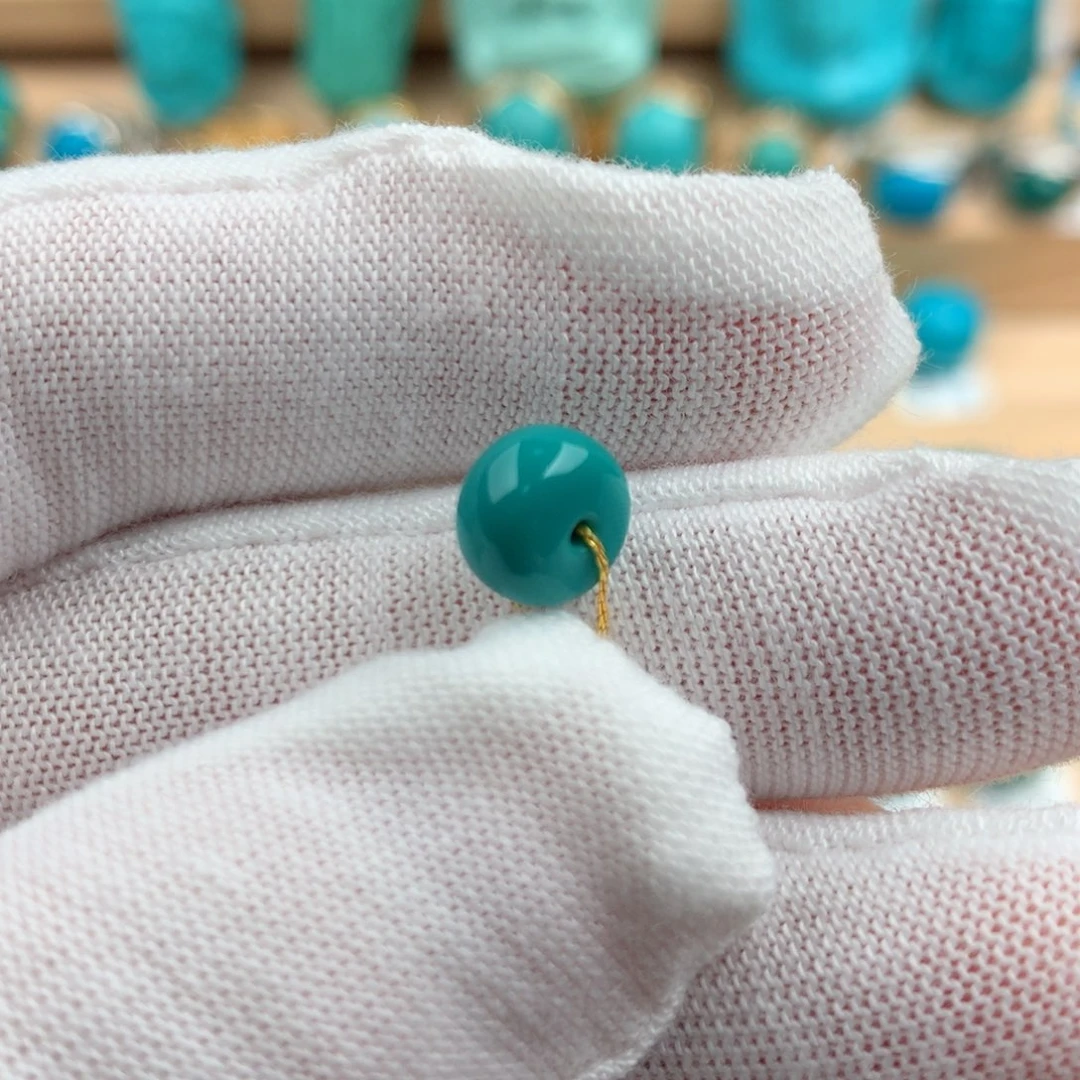 绿松石配饰未镶嵌8-5.2mm