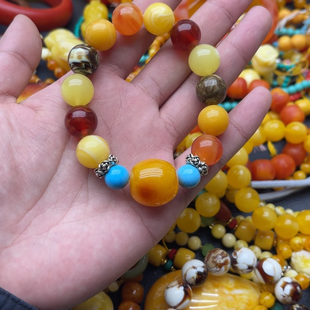 14mm多宝手串有瑕疵