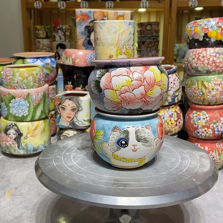 景德镇艺术手绘作品