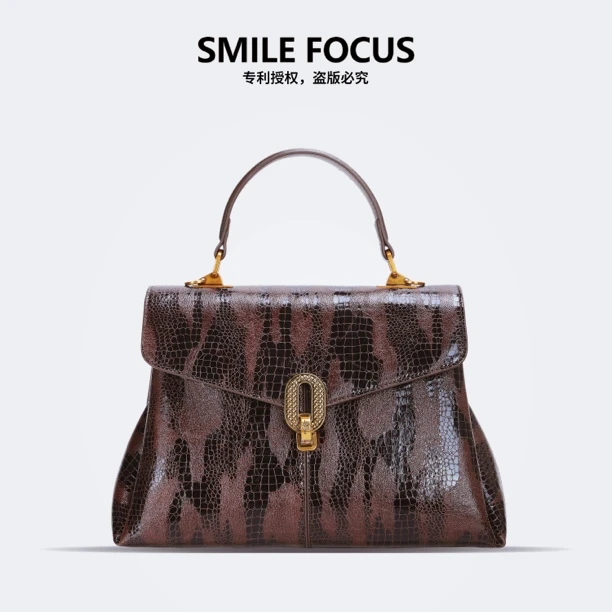 SMILE 新款鳄鱼纹时尚手提欧美复古休闲气质女包手提可斜挎（2281）