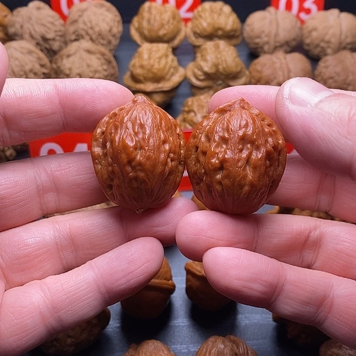 文玩核桃把件文玩小手捻 一月就变红 无任何打底科技与狠活