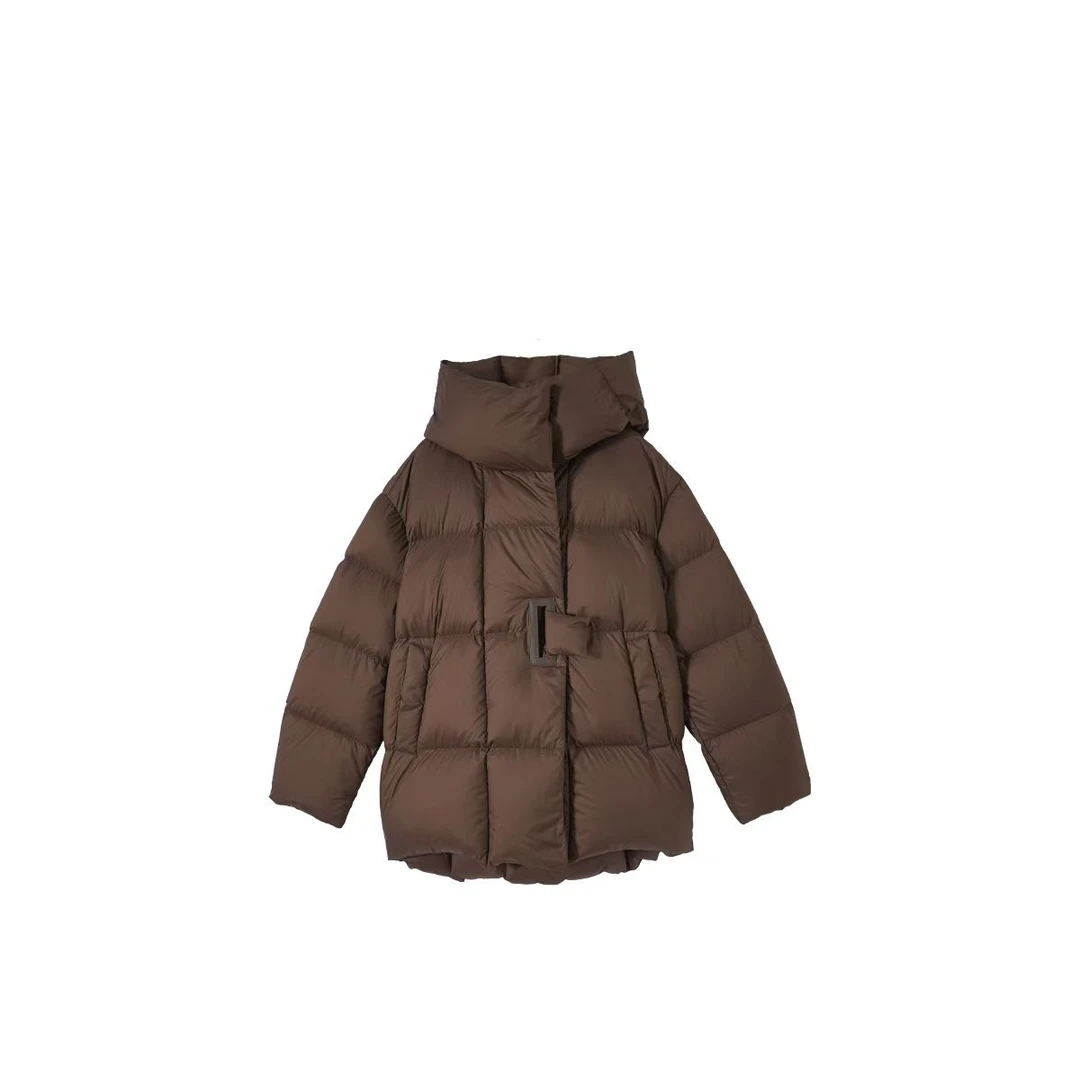 【爆力姐】羽绒服女款短款时尚休闲女士连帽保暖冬季24-364-1008