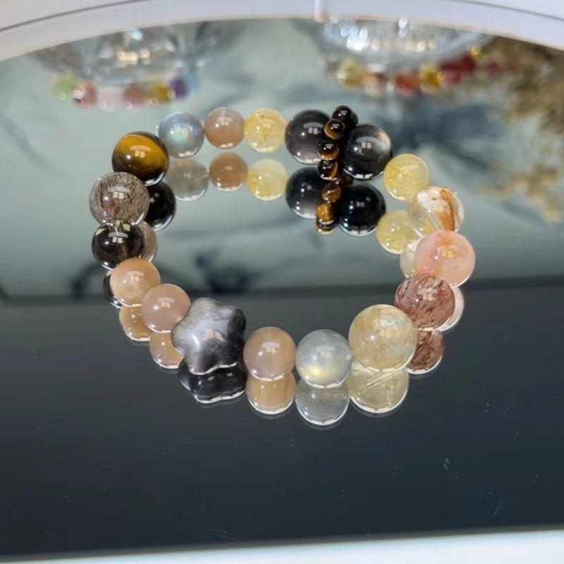 【自由交响曲】天然水晶多宝10mm手串手链