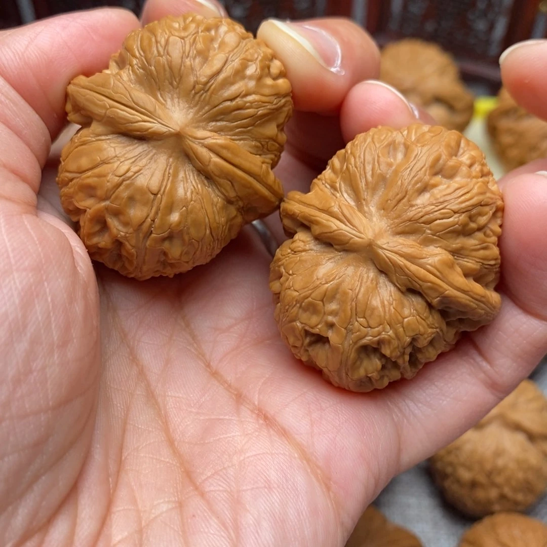 文玩核桃把件毕业精品元宝41尺