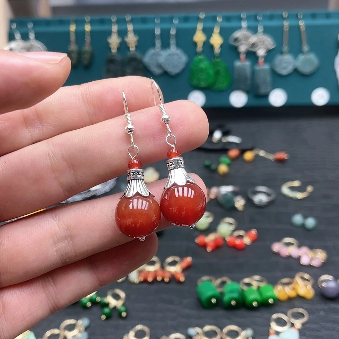 未镶嵌翡翠耳饰0087