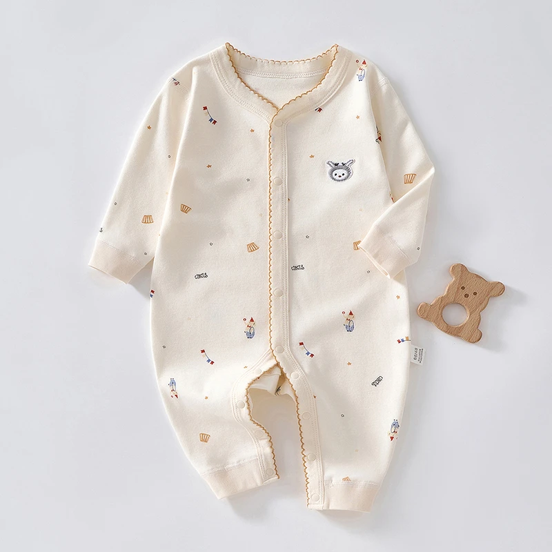 婴儿衣服秋季连体衣秋冬a类纯棉宝宝长袖衣服秋装睡衣爬服