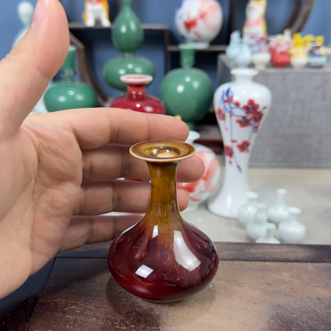 陶瓷手工小花器摆件