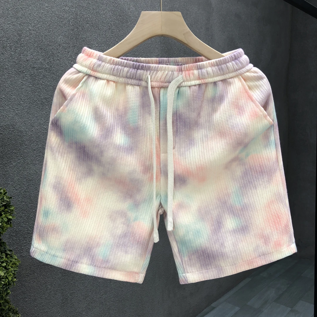 中性风休闲短裤男潮流外穿沙滩五分裤2025夏季新款男士薄款大裤衩