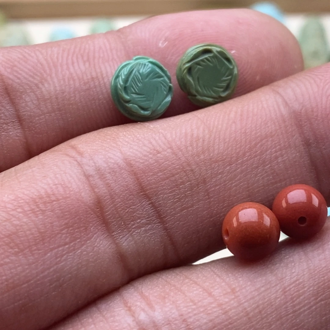 未镶嵌南红玛瑙珠宝半成品