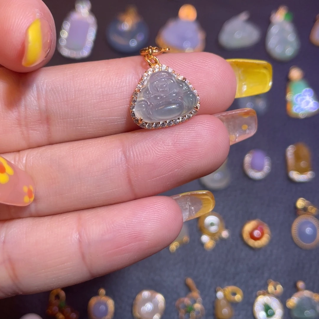 翡翠银S925镶嵌颈饰