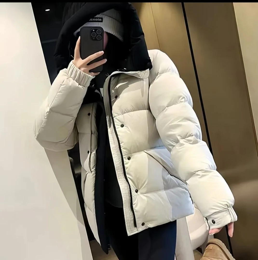 【英国订单】2025情侣款黑武士轻奢百搭时尚羽绒服8898