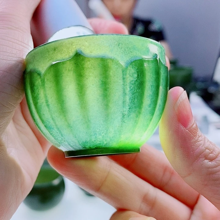 未镶嵌和田玉（青玉）把件微瑕