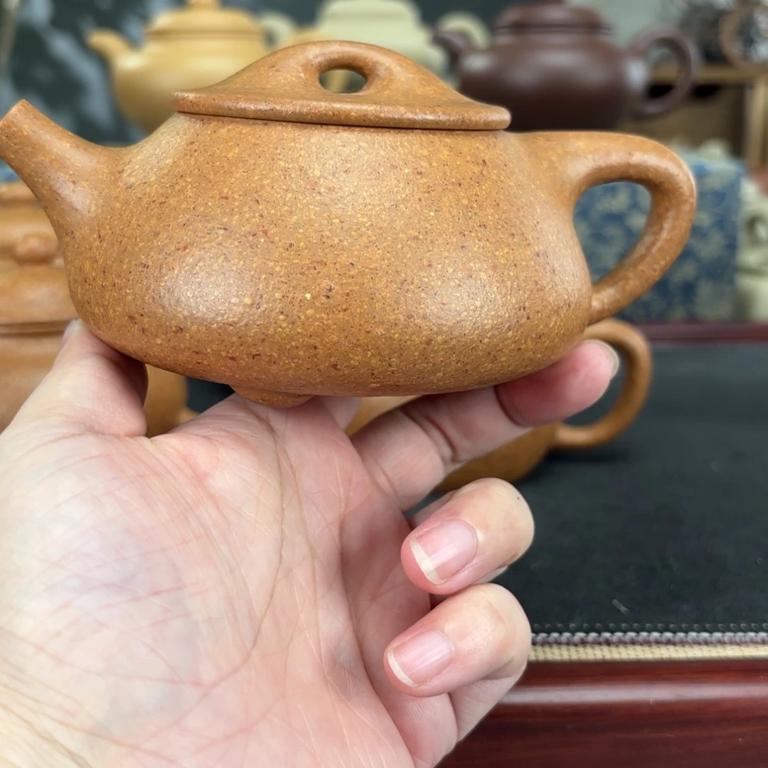 紫砂茶壶梨皮黄段景州270