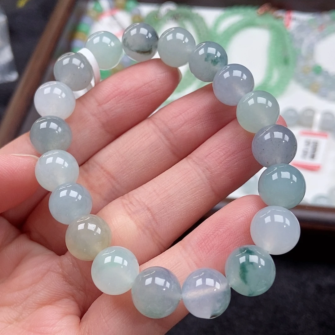 翡翠未镶嵌手串卡10