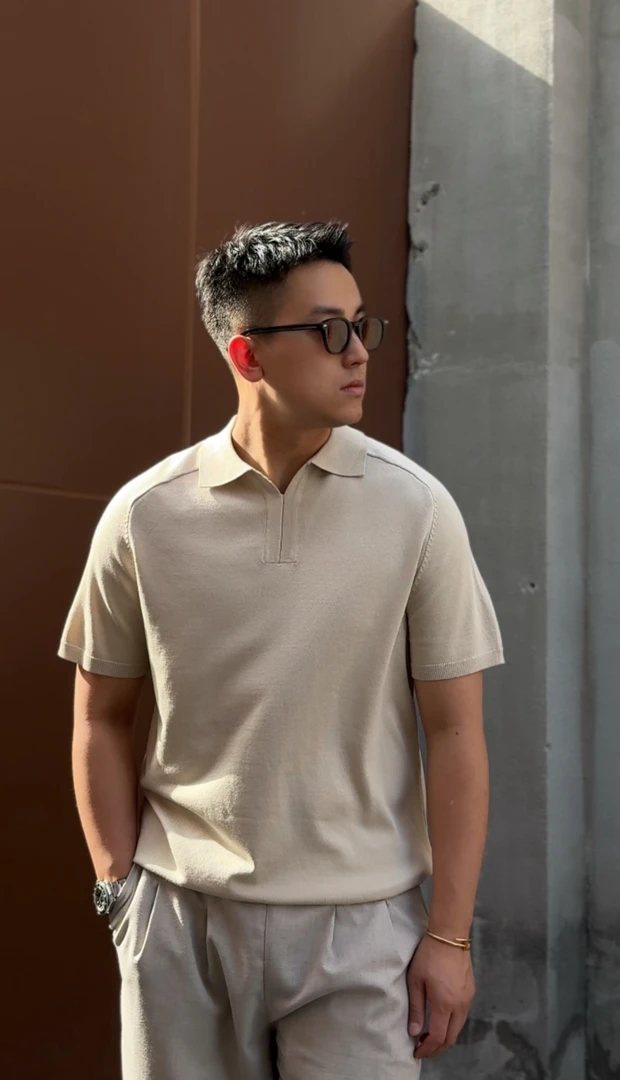 【XY察外】私享老钱风针织Polo'冰爽丝+竹浆纤维’高级肌理极简百搭