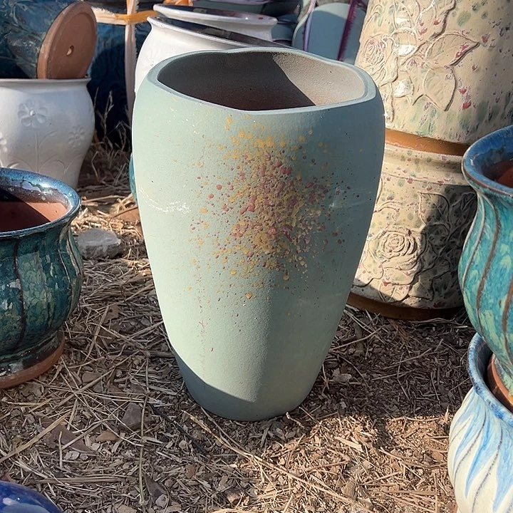 紫砂花盆高度32口20