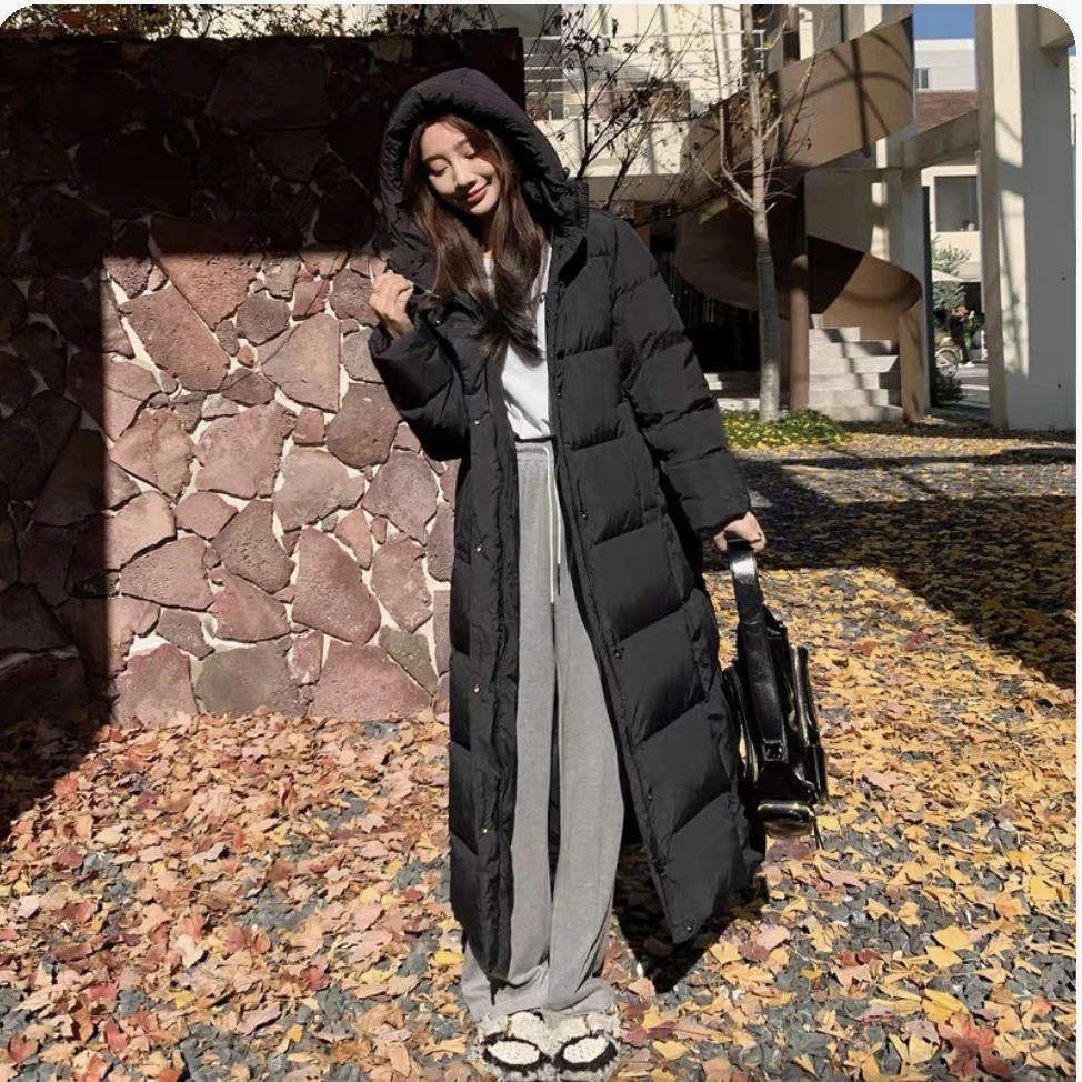 鹅绒大被子 撤柜款8格长款过膝极寒系列鹅绒服