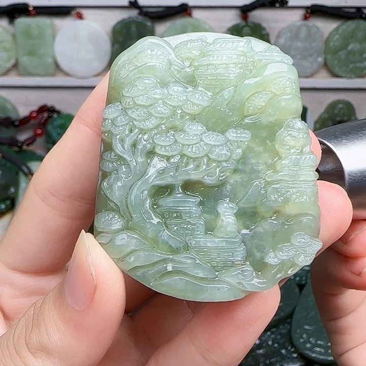 和田玉未镶嵌颈饰