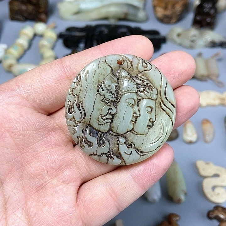 和田玉未镶嵌颈饰20