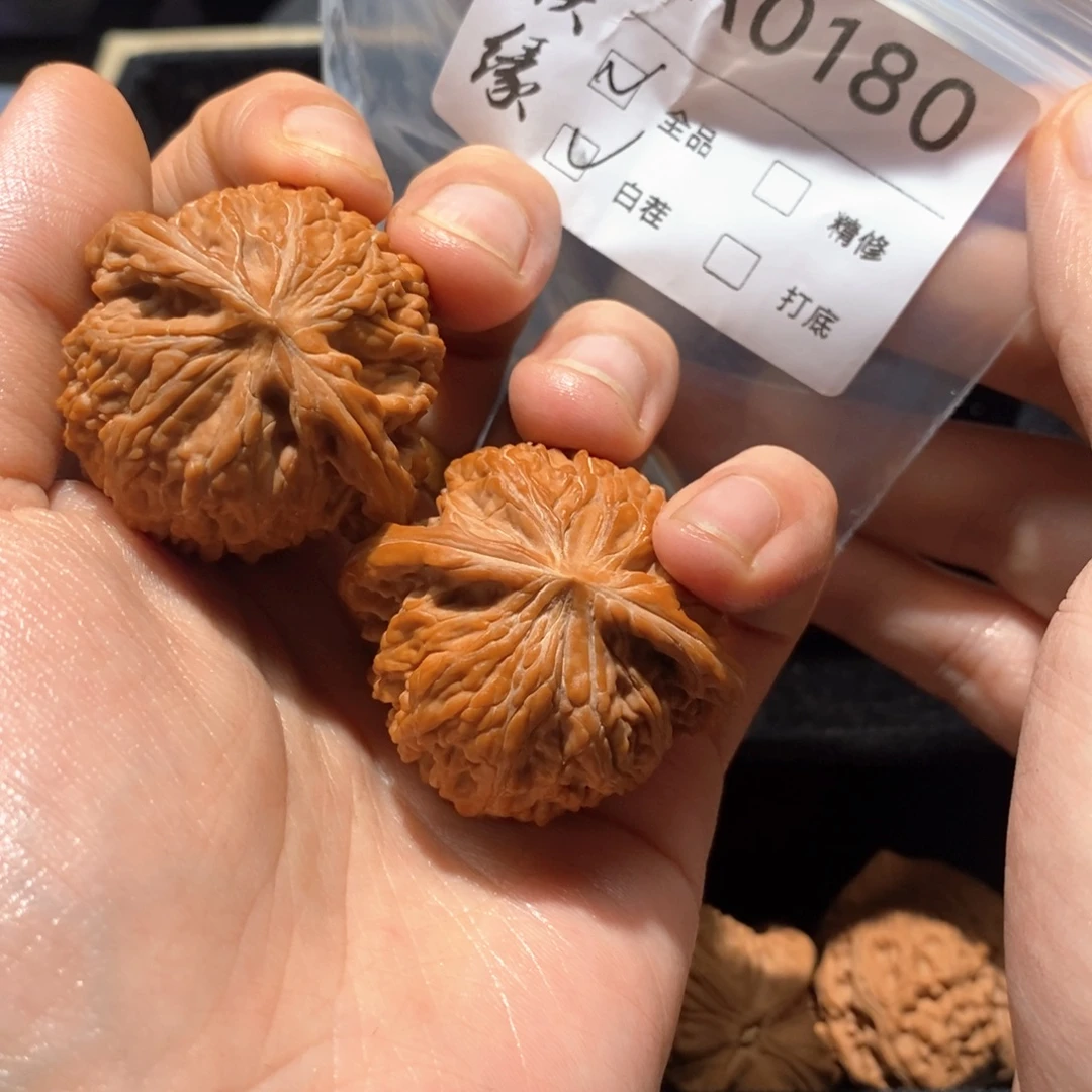 文玩核桃把件a0180磨盘全品白茬