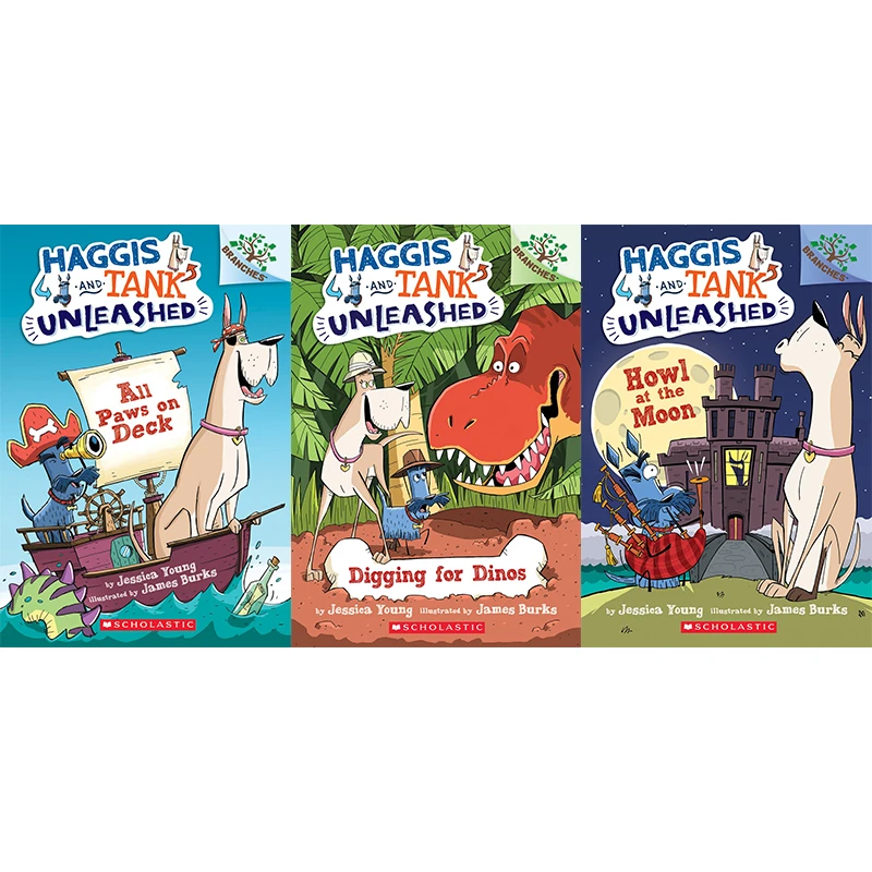 【32】学乐哈吉斯和坦克两只狗狗的冒险 3册