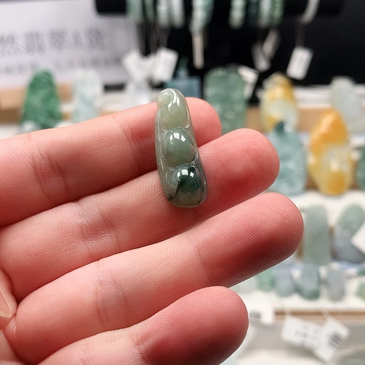 吊坠(不含链)未镶嵌翡翠18福豆