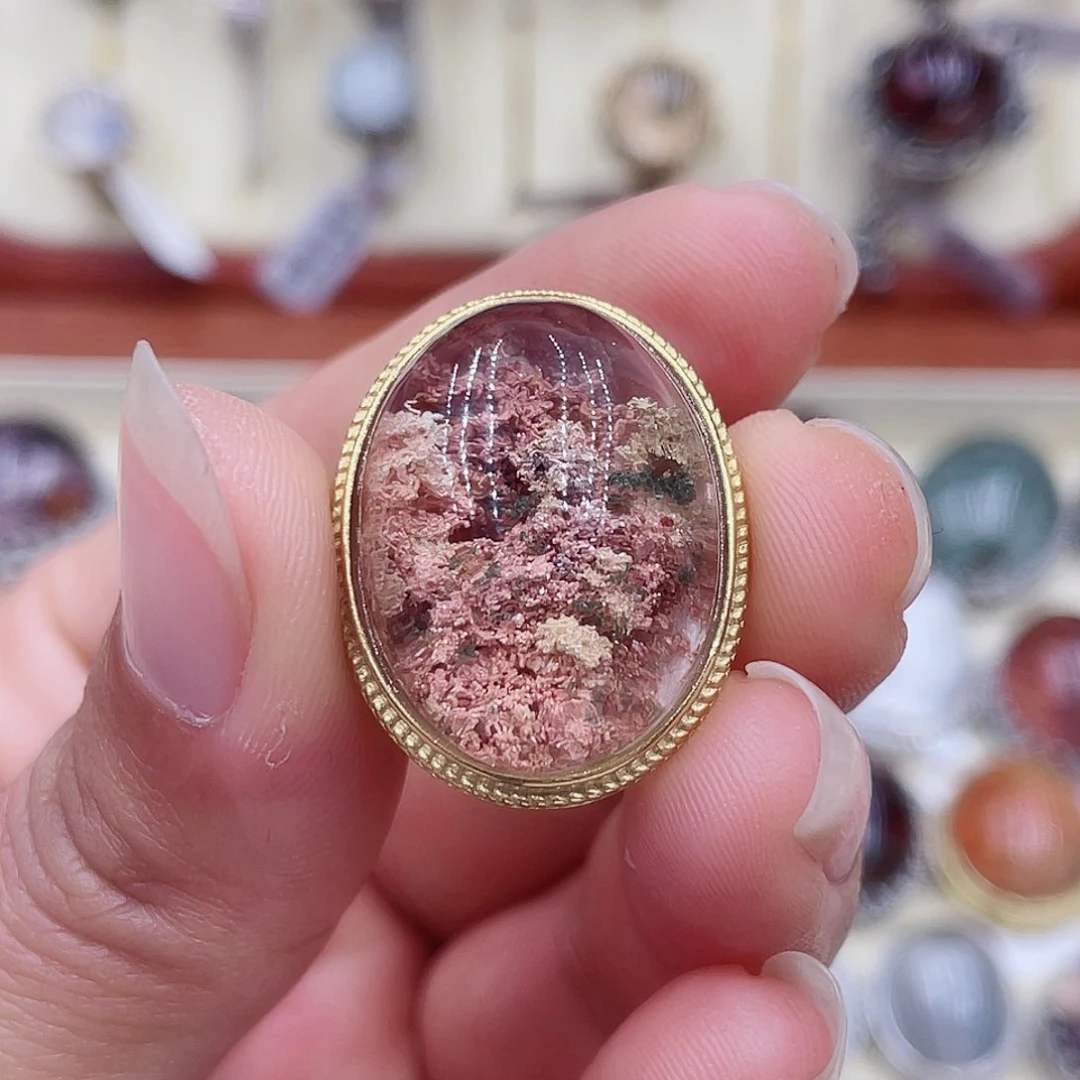 水晶磨合银S925镶嵌大****气