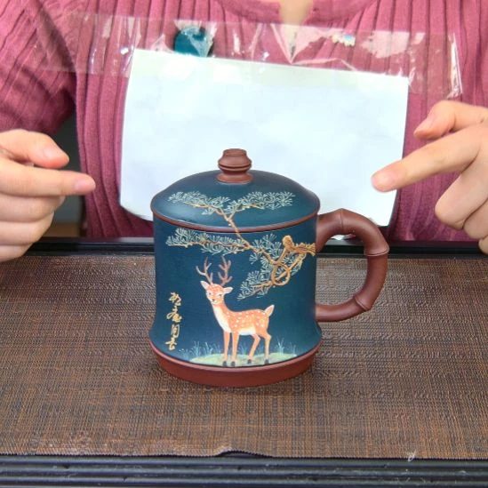茶杯紫砂高货放漏