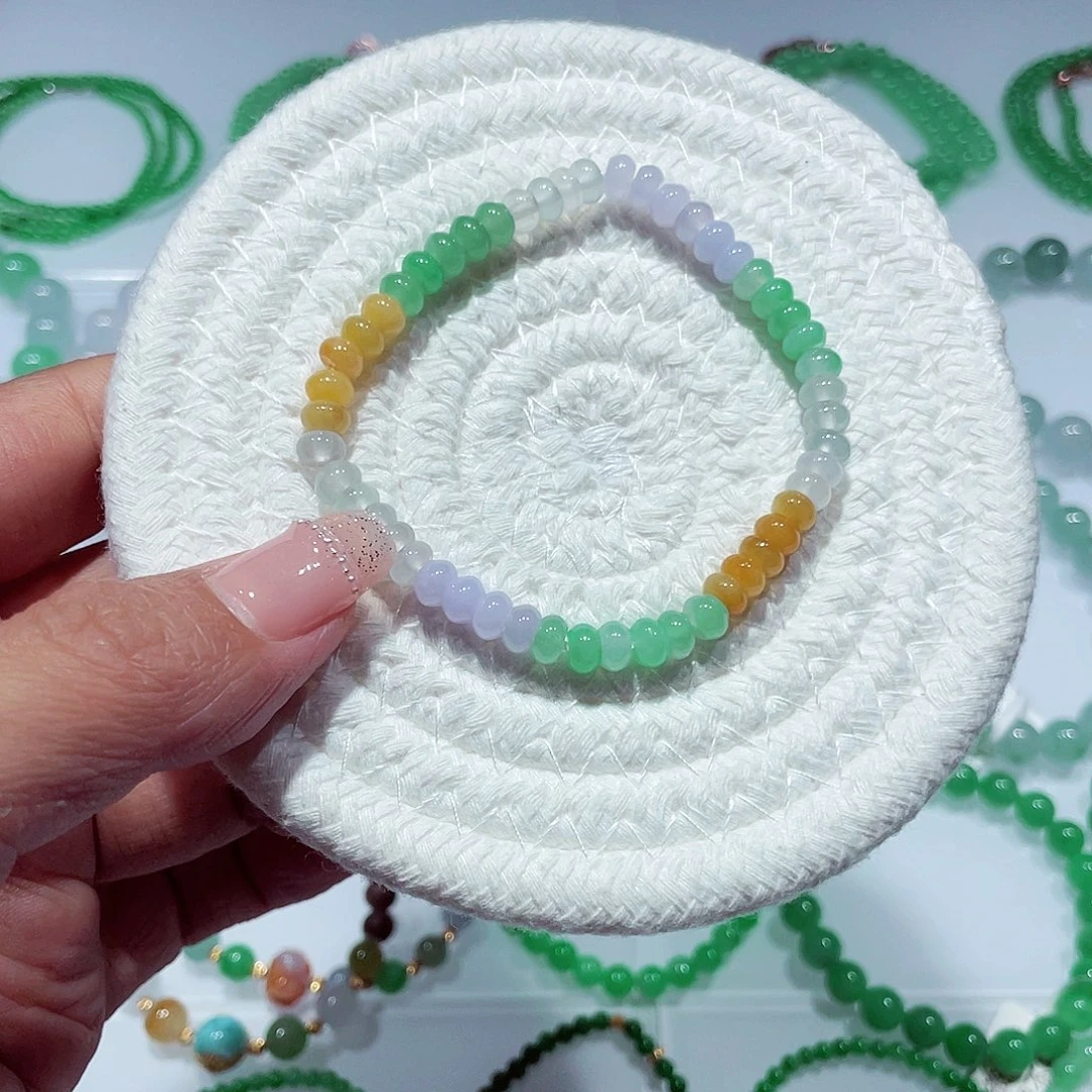 未镶嵌手链翡翠天然缅甸翡翠A货