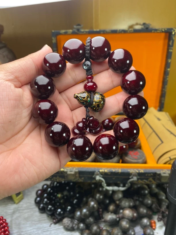 高透料血龙木2.0松木+高端红木礼盒