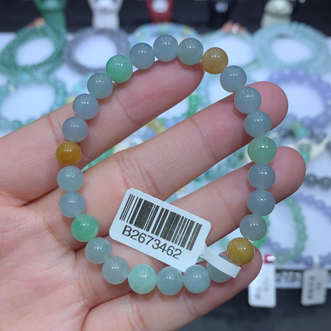 翡翠未镶嵌手串天然