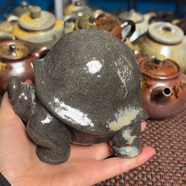 茶杯紫砂大将军龟