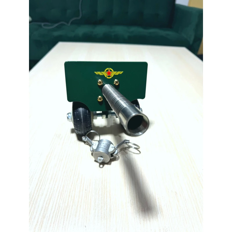 大炮回弹连发可打飞大地红鞭炮模型摆件工艺制作手工意大利炮新品