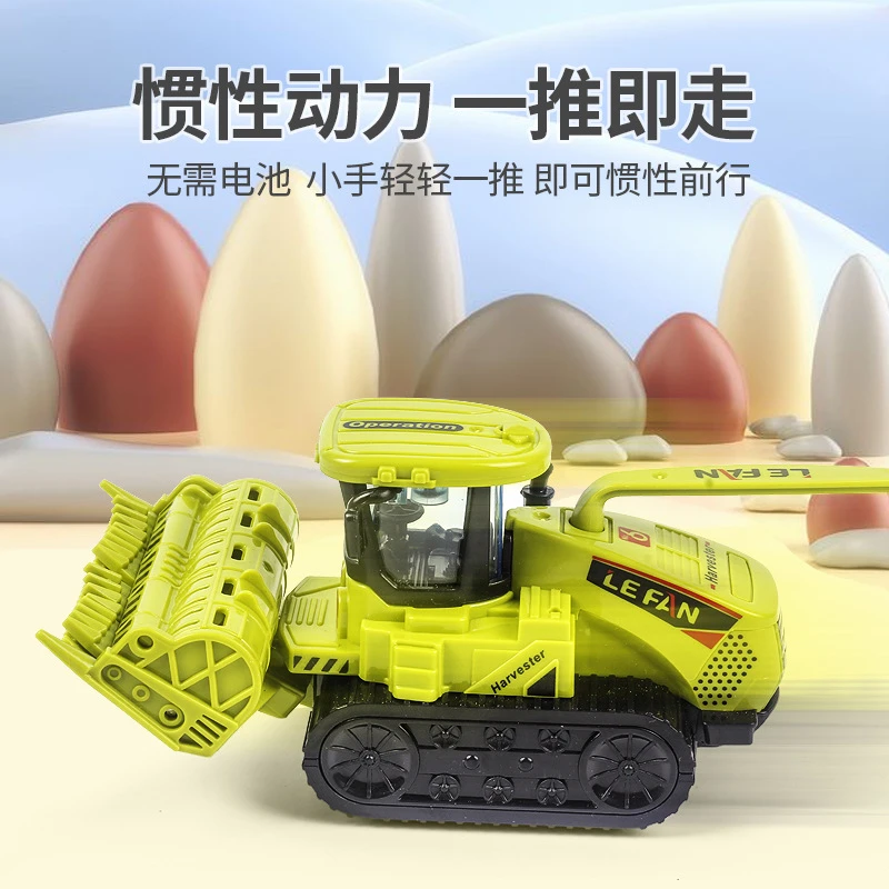 2025网红儿童玩具男孩拖拉机车模型摩托仿真农夫车3-6岁早教益智