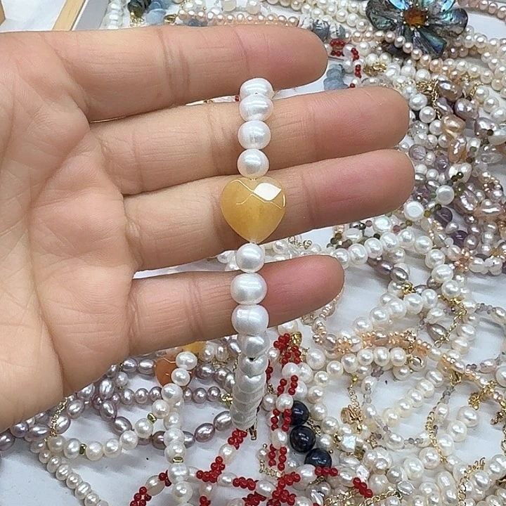 淡水珍珠珍珠银S925镶嵌我***蔚