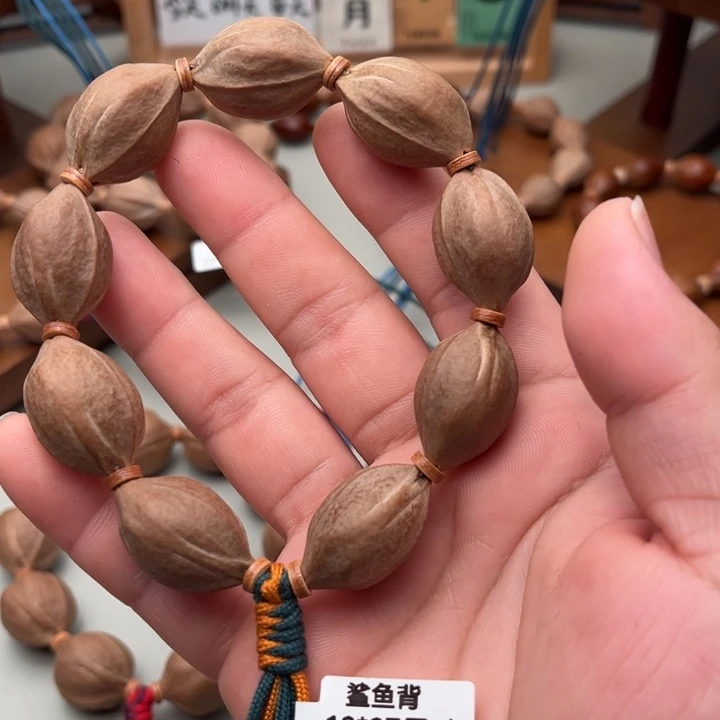 B***D橄榄核手串/手链18*27梅林铁核