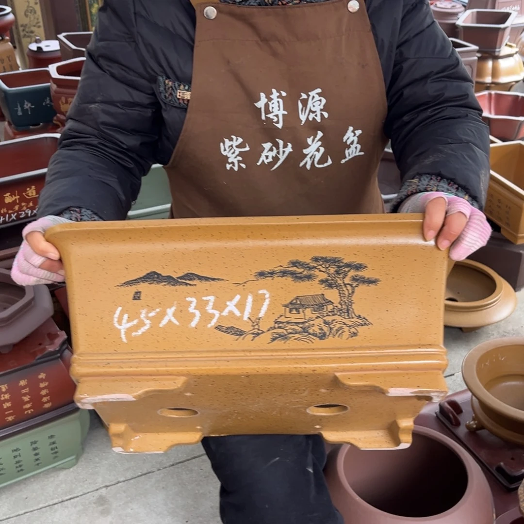 紫砂花盆盆景艺术